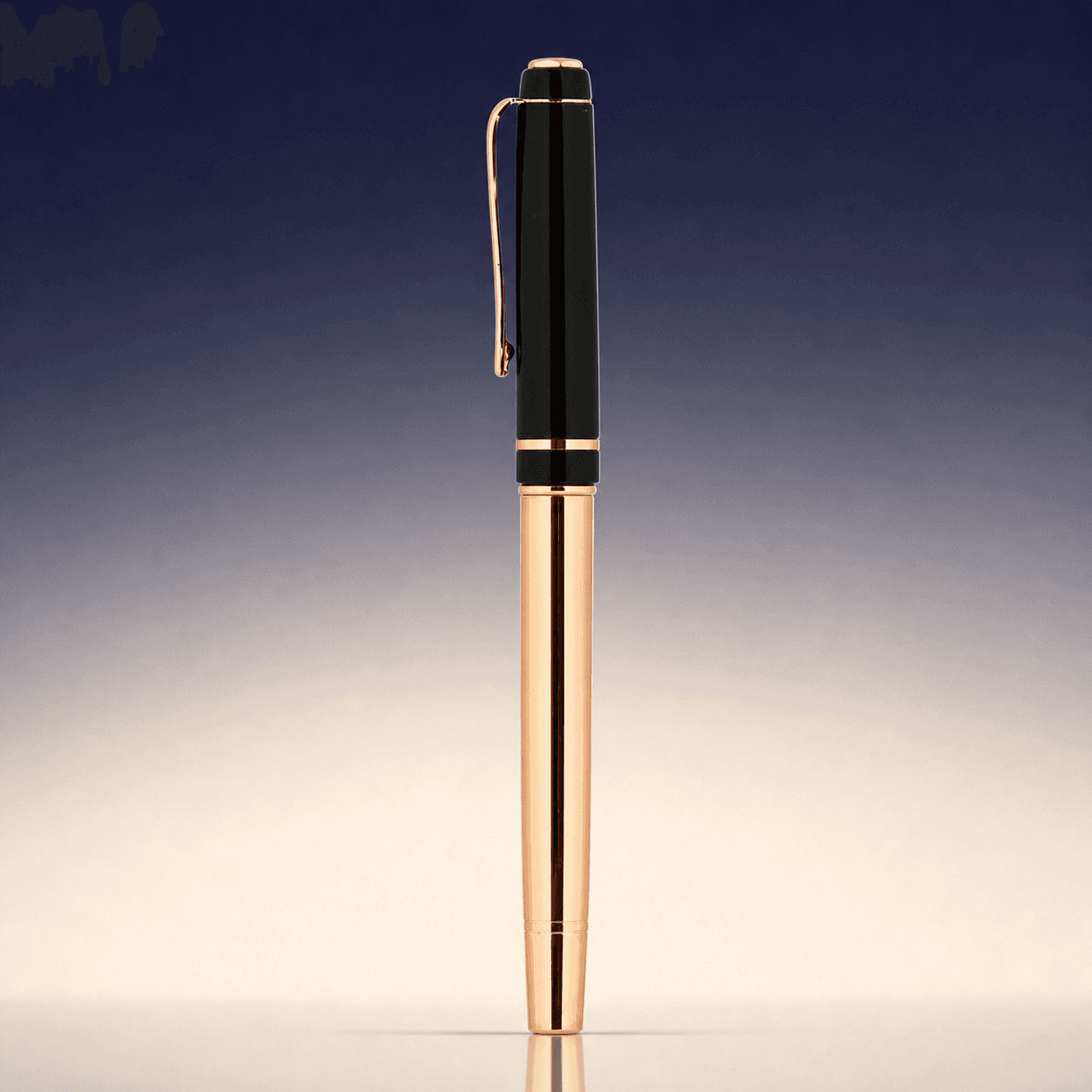 Chrome & Black Rollerball — angle 2