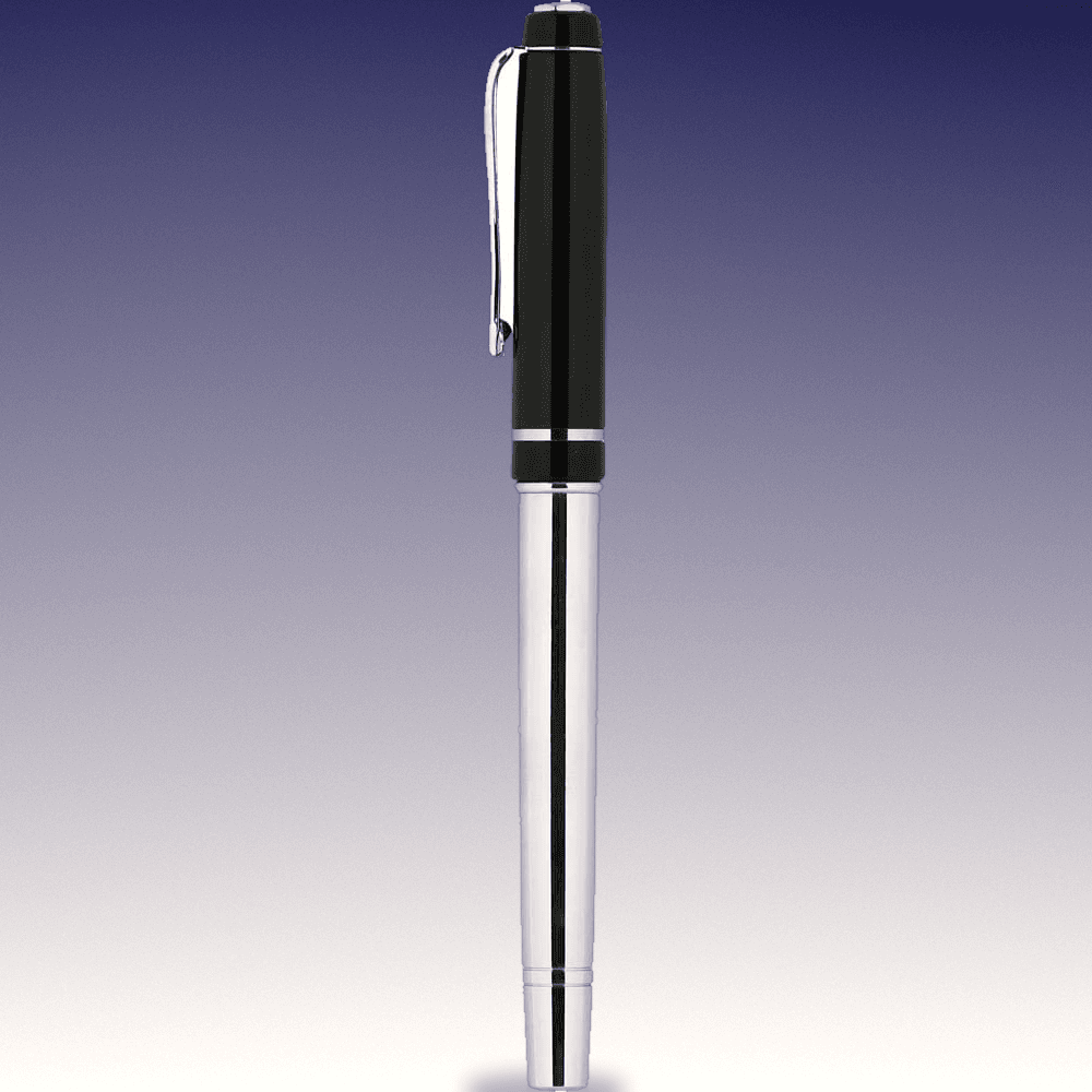 Chrome & Black Rollerball